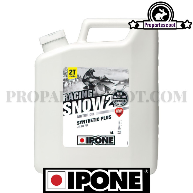 Ipone Oil Snow 2 Racing Strawberry Semi-Synthetic for 2-Strokes (4L)