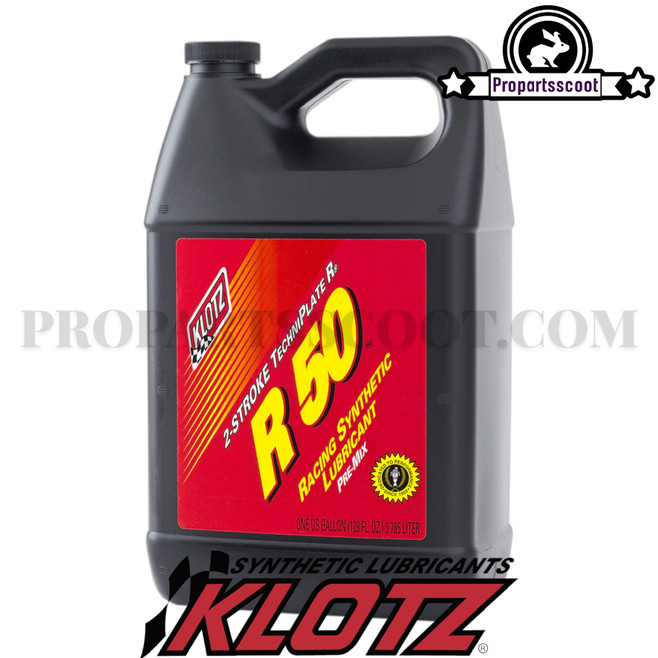 Klotz Oil R50 Racing Techniplate Synthetic for 2-Strokes (3.78L)