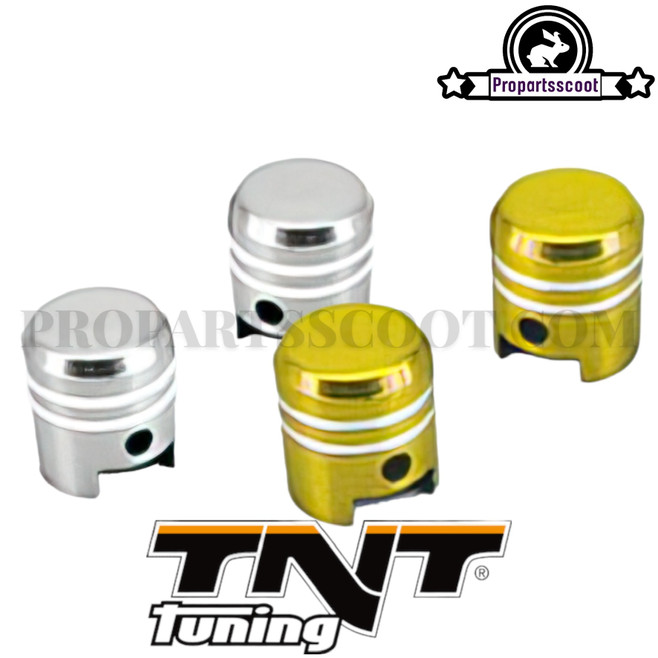 Valve Caps Piston TNT (Gold Or Chrome)