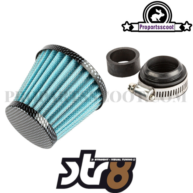 Air Filter Power Straight Carbon/Blue (35mm) Air Filter Power Straight Carbon/Blue (35mm)