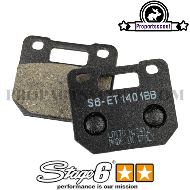 Brake Pads Stage6 Organic for RPM and Stage6 R/T 4-Pistons Caliper