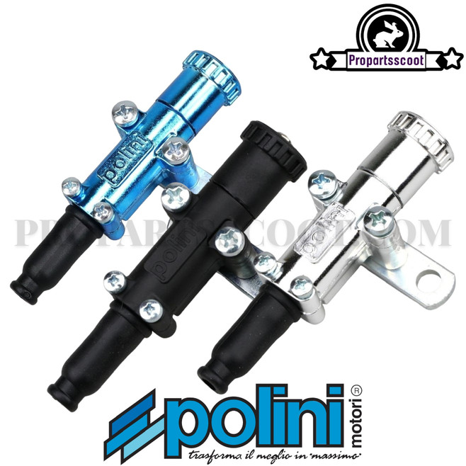 Set zipper of Starter to Cable Polini (Blue / Chrome / Black)