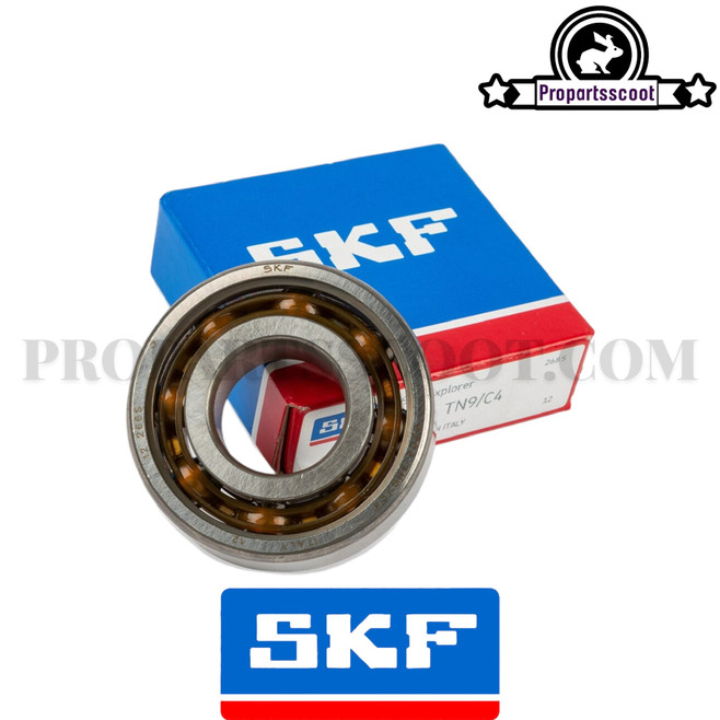 Bearing SKF 6204-C4-TN9, Polymer Cage (17x40x12mm)