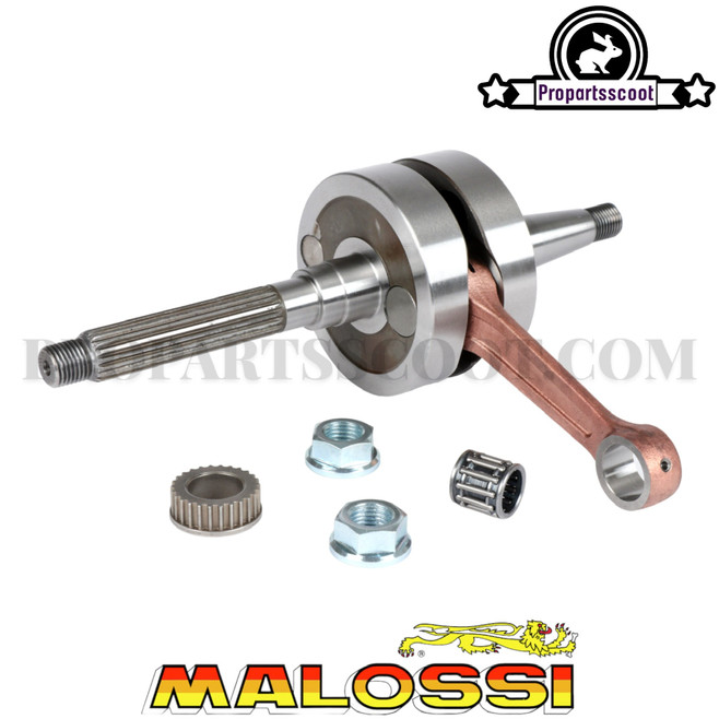 Crankshaft Malossi RHQ MHR Team D.12mm for Piaggio 50cc 2T