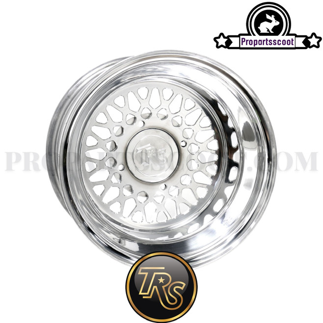 Wheel Rear Supermesh Polished with Hub Cap (12x8 - 4/110) (3+5)