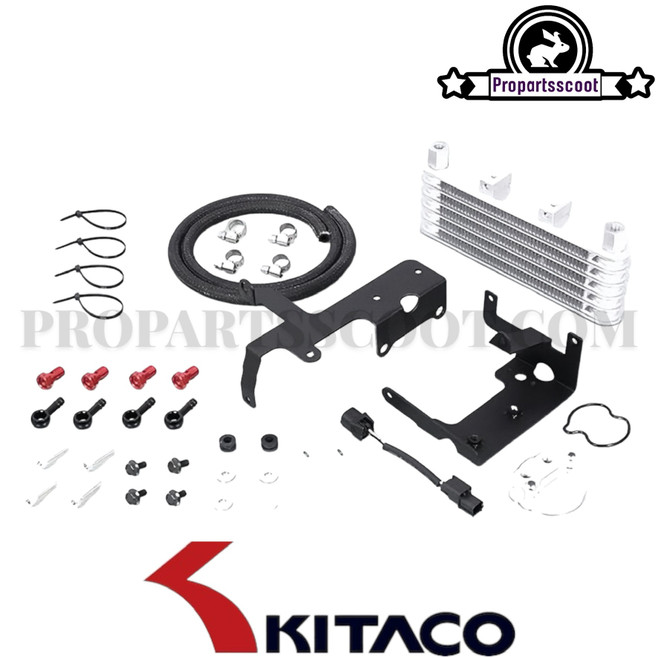 Kitaco 5 Row Super Oil Cooler for Honda Grom MSX 125cc 2022+ 4T (Use with Stock Head)