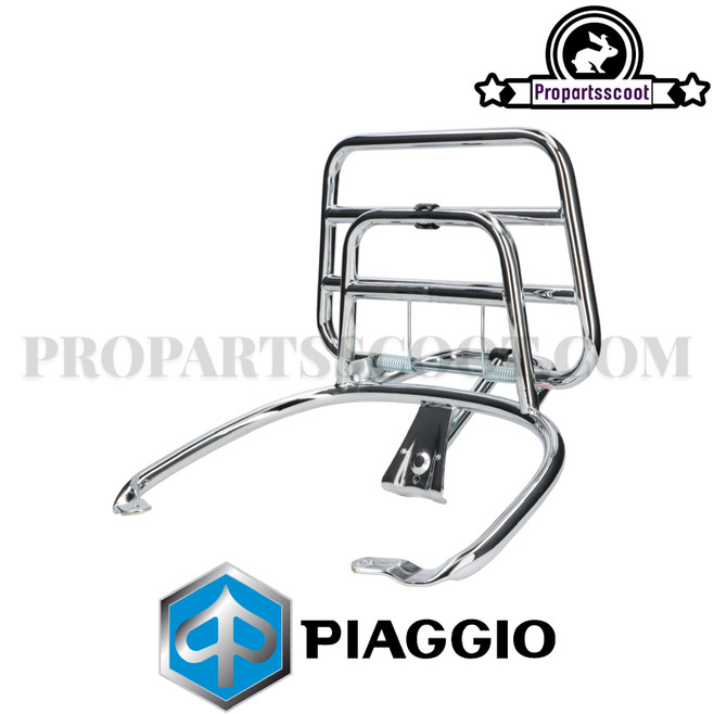 Rear Folding Luggage Rack/Carrier Piaggio, Chrome for Vespa Sprint, Primavera 4T