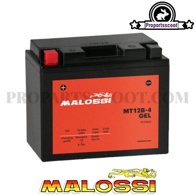 Malossi Battery MT12B-4 Gel (10Ah)