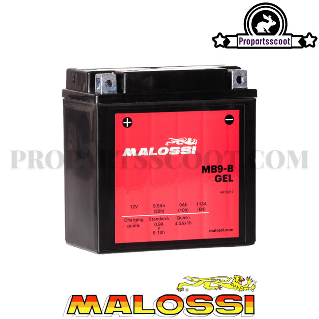 Malossi Battery MB9-B Gel (9Ah)