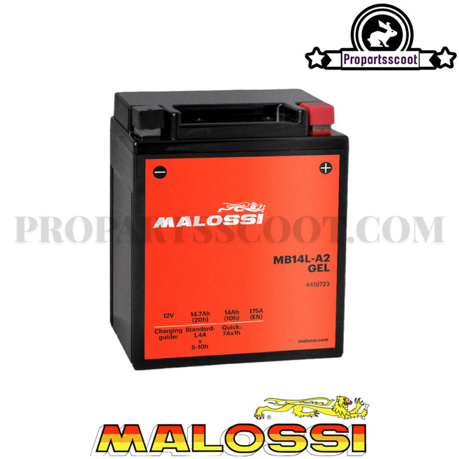 Malossi Battery MB14L-A2 Gel (14Ah)