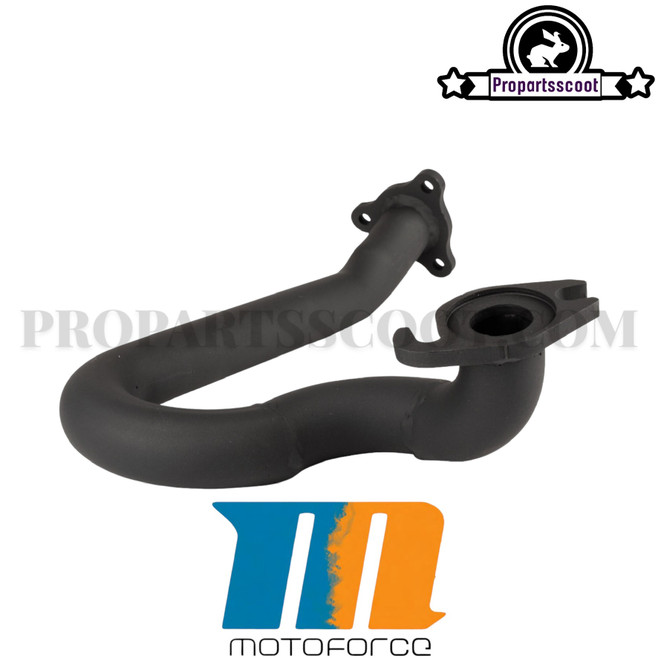 Exhaust Head Pipe Derestricted Black for CPI 50cc 2T