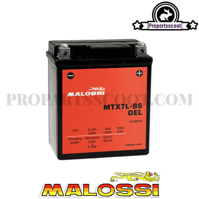 Malossi Battery MTX7L-BS Gel (6Ah)
