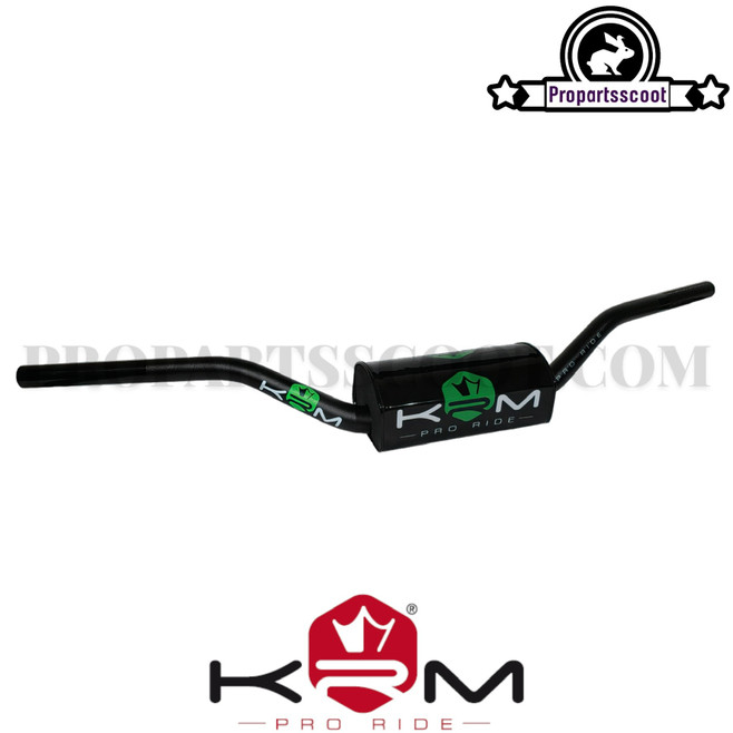 Handlebar MX with Pad KRM Black / Green (D.28.6mm)