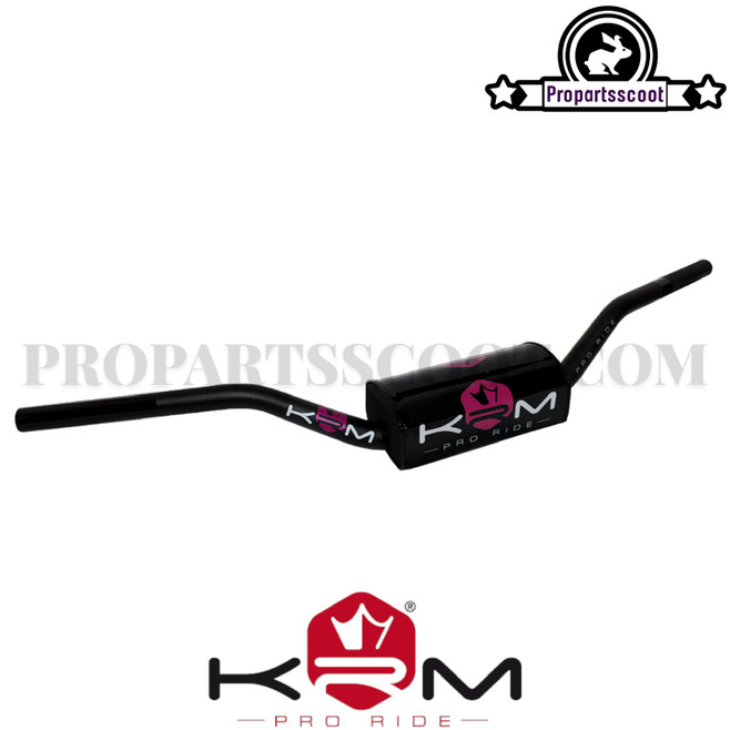 Handlebar MX with Pad KRM Black / Pink (D.28.6mm)