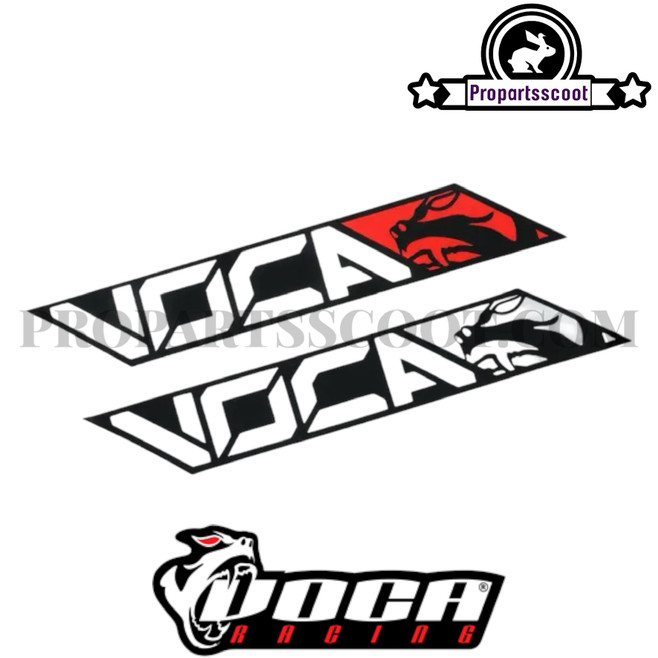 Heat-Resistant Sticker Voca New Logo Chromed (11x4cm)