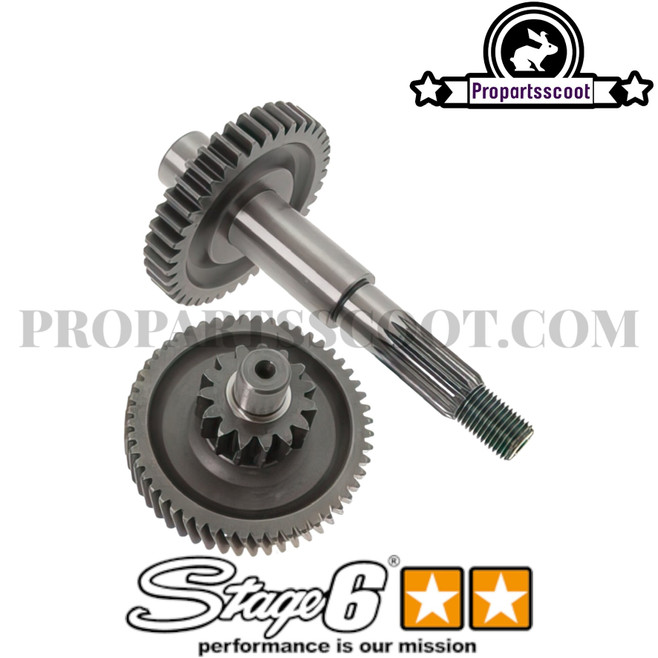 Secondary Gear Kit Stage6 15/39 (2.60) for Minarelli