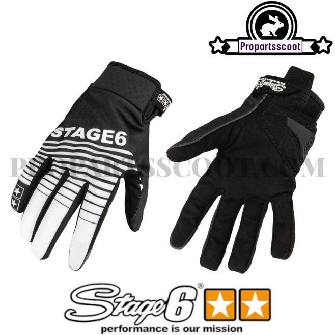 Gloves Stage6 Street Pure White / Black