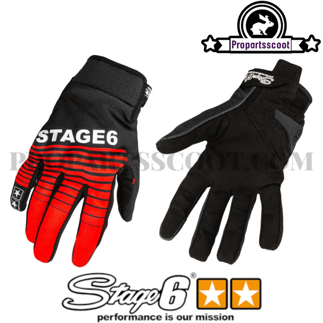 Gloves Stage6 Street Pure Red / Black