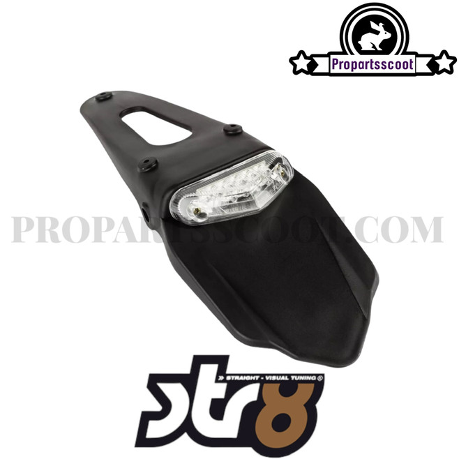 License Plate Holder with Tail Light White 9 Leds for Motorcycle