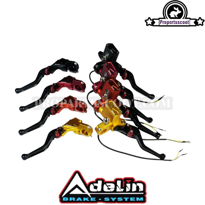 Adelin BRAKE - SYSTEM CNC Billet Adelin Controls levers set PCX - CableandHydrolic