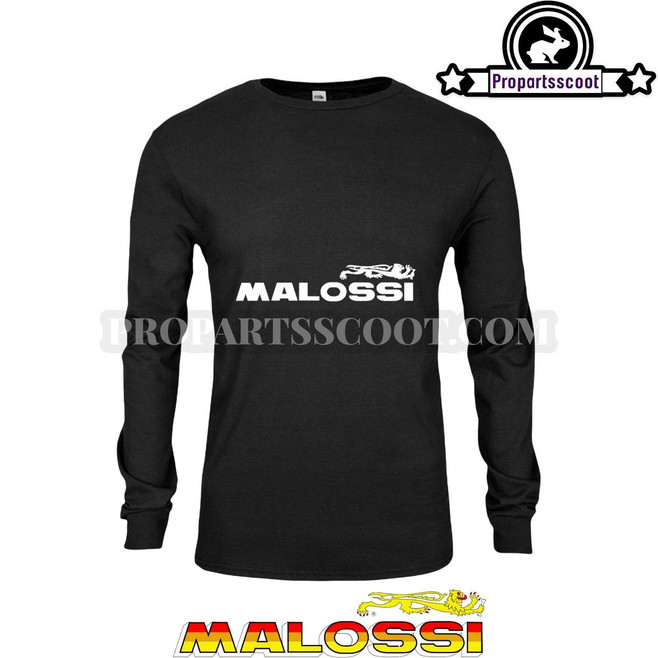 MALOSSI Jersey Long Sleeve T-Shirt Malossi - Black — Mens