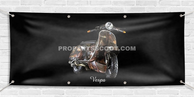 PROPARTSSCOOT Banner Vespa - Black