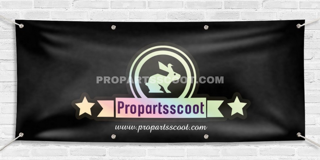 PROPARTSSCOOT Banner Propartsscoot - Black