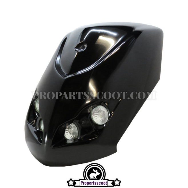 SRD Visual Front panel - Yamaha Bws/Zuma 2002-2011 - (Black)