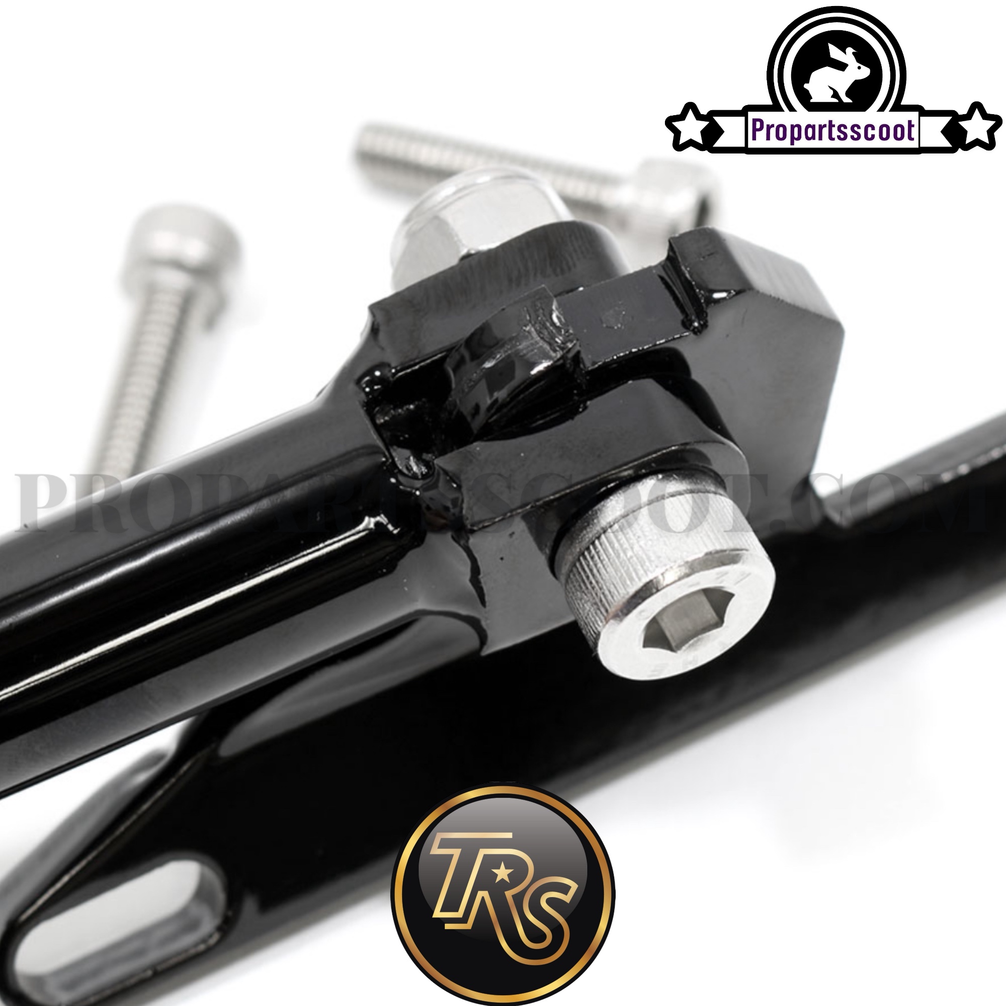 Side Stand Black For Lowered (Honda Ruckus & GY6 and GET)