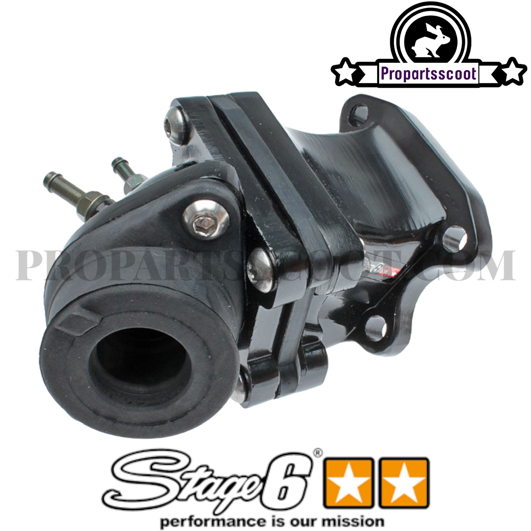 Kit Aspirazione Stage6 MKII Per Piaggio - Con Adattatore 23mm E Collettore, Performance Motore