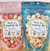 Safari ready to pop popcorn favors 3" Stickers + Bags DIY 6 PC