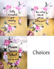 Floral rose design choices pioneer school water bottle