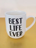 Best life ever vinyl black decal for mug