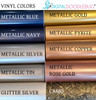metallic permanent vinyl colors