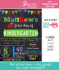 green banner back to school printable chalkboard sign