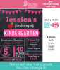 pink chalkboard girls back to school printable poster