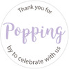 Thank you for popping by to celebrate with us DIY baby shower or wedding popcorn favors lavender and white