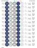 Navy Mini Candy Stickers 108 Labels