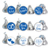 royal labels wedding favor stickers that fit Hershey Kisses chocolate candy