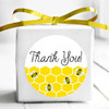 Bumble bee thank you wedding or baby shower favor stickers