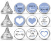 windsor blue labels wedding favors for hershey kiss chocolate candy