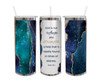 gold blue aqua galaxy agate bible scripture christian jw gift 20oz skinny tumbler