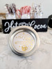 Gold foil hot cocoa mix wedding favor stickers