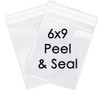 6x9 self seal food safe bags for baby shower or wedding favors