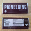pioneering gift chocolate bar wrapper