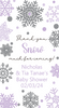 personalized hand sanitizer labels for winter baby shower favors girl purple