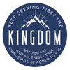 keep seeking first the kingdom pioneer school sticker for gifts navy JW brother or sister