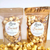 custom love is sweet snack wedding popcorn stickers with goody bags brown kraft