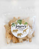 baby shower favors safari animals gold green stickers with bags gender neutral