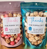 realtor open house personalized popcorn favors stickers and treat bags DIY kit thanks for poppin' by